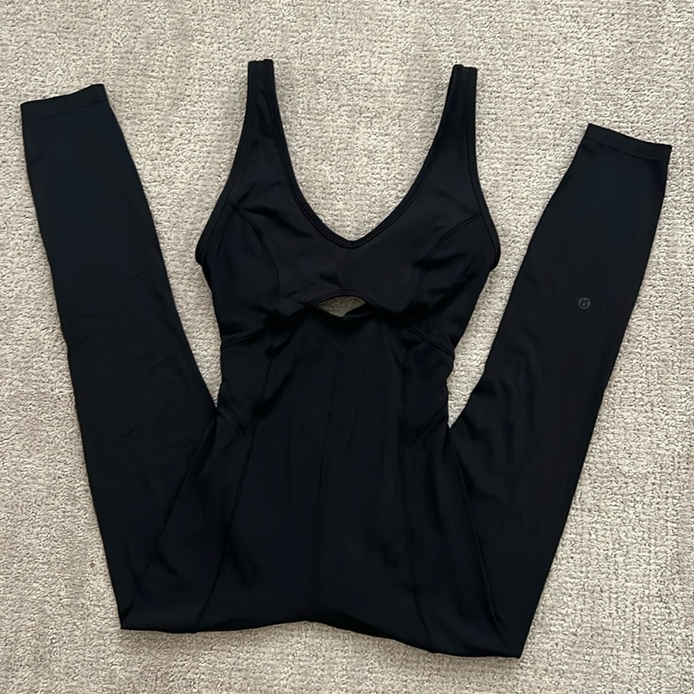 Lululemon Get Centred Onesie One Piece Jumpsuit Black size4